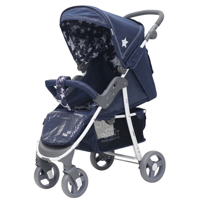Коляска прогулочная KIRA Plus jeans, цвет синий