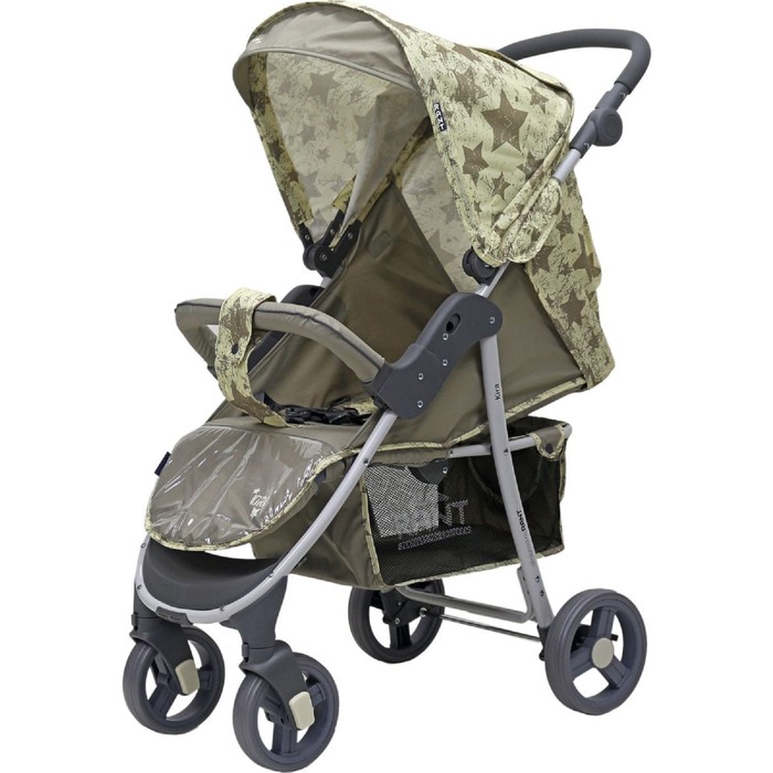 Коляска прогулочная KIRA Plus "Звёзды", цвет бежевый