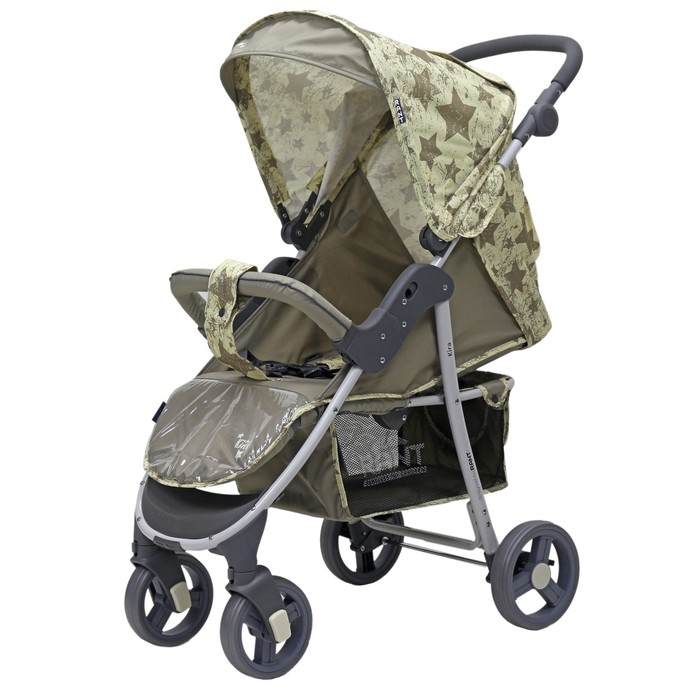 Коляска прогулочная KIRA Plus "Звёзды", цвет бежевый