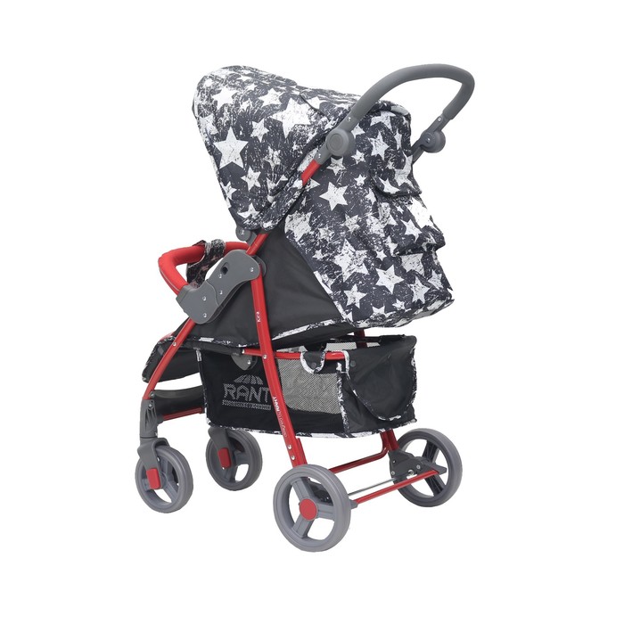 Коляска прогулочная KIRA Plus "Звёзды", цвет графитовый