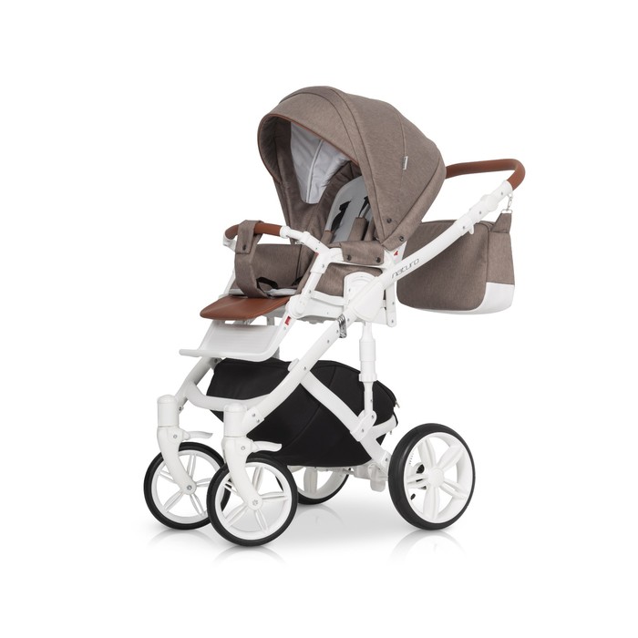 Коляска 3 в 1 NATURO (Riko), 03 коричневый-латте