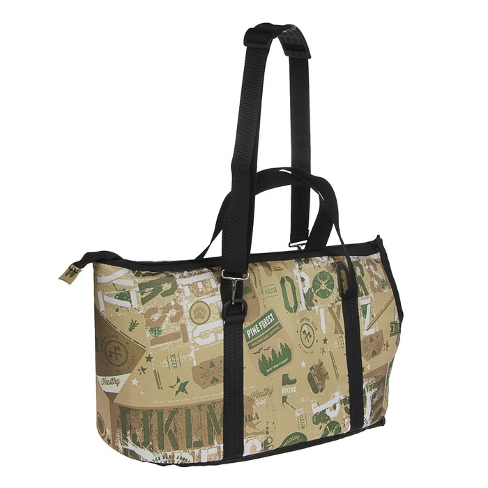 Сумка-переноска с отверстием для головы большая, ПВХ, 48 х 23 х 28см, микс цветов