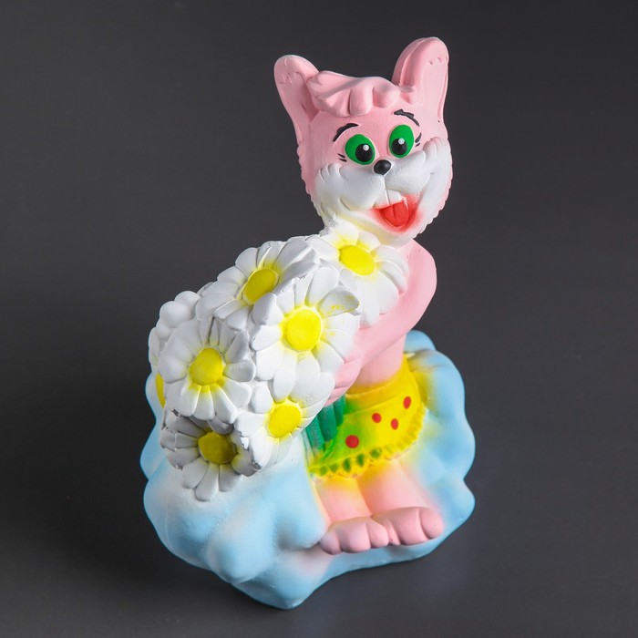 Статуэтка "Кролик на облаке" гипс