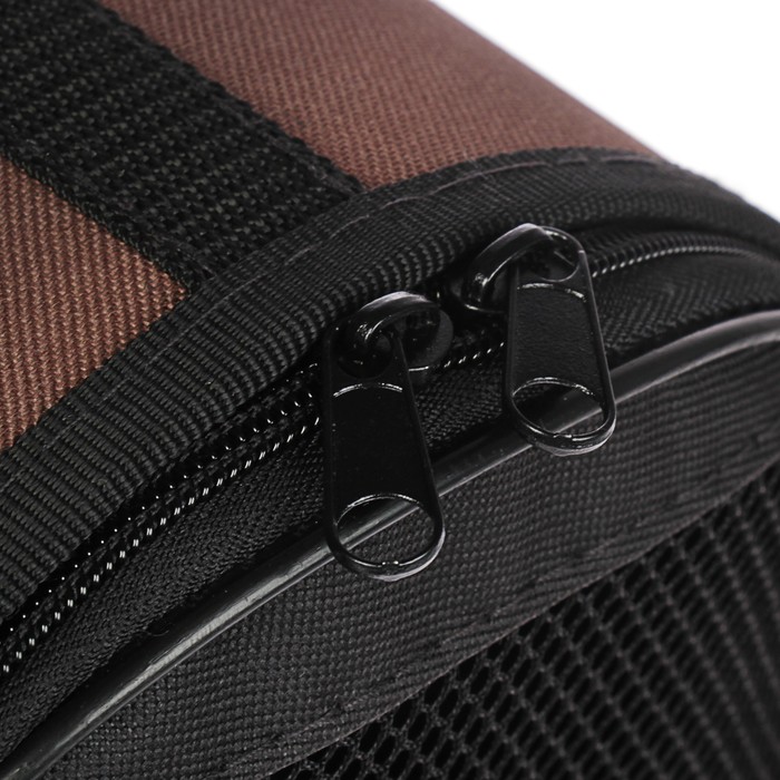 Сумка переноска "Элит- лайт" раскладная для котят, нейлон, 32 х 19.5 х 19.5 см, микс