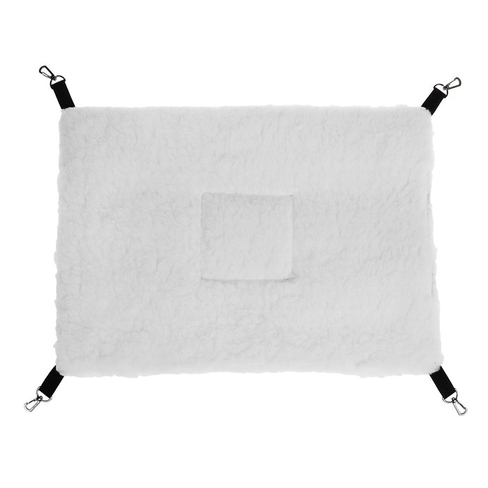 Гамак для выставочных клеток планшетного типа К-1, К-2, мех, 50 х 35 см, микс цветов