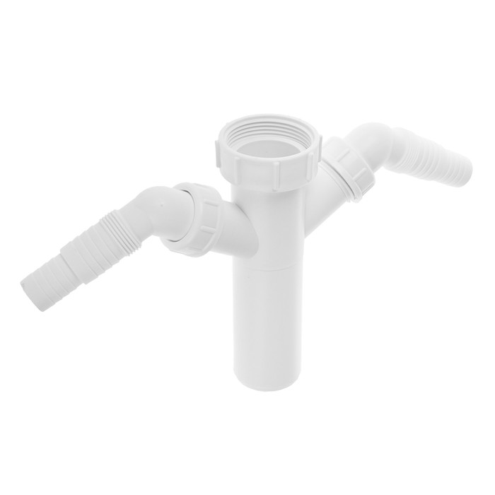 Вставка в сифон McAlpine TEE4, 1 1/2"х40 мм, с 2-мя адаптерами для слива бытовой техники