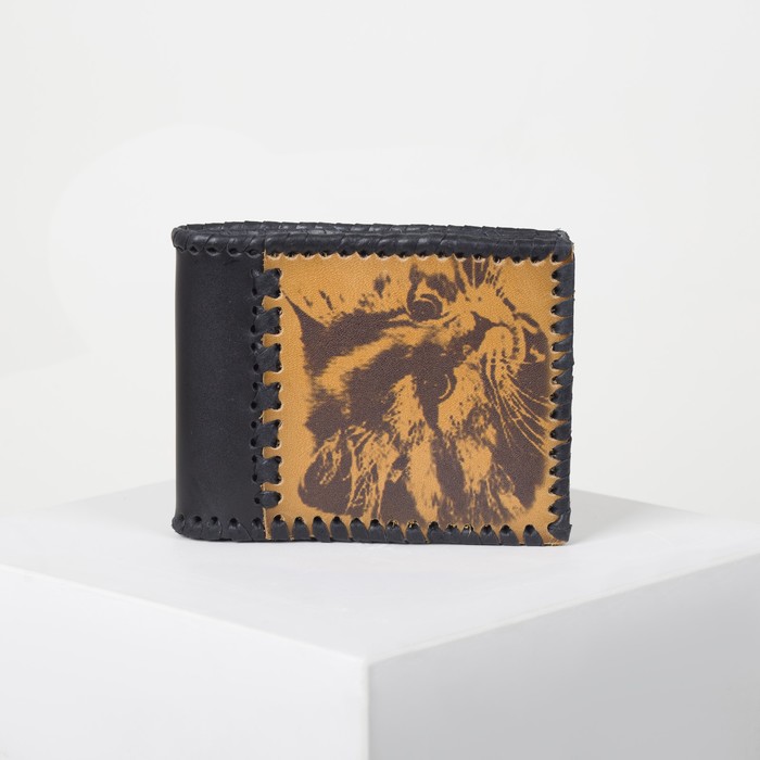 Портмоне женское, отдел для кредиток, цвет чёрный