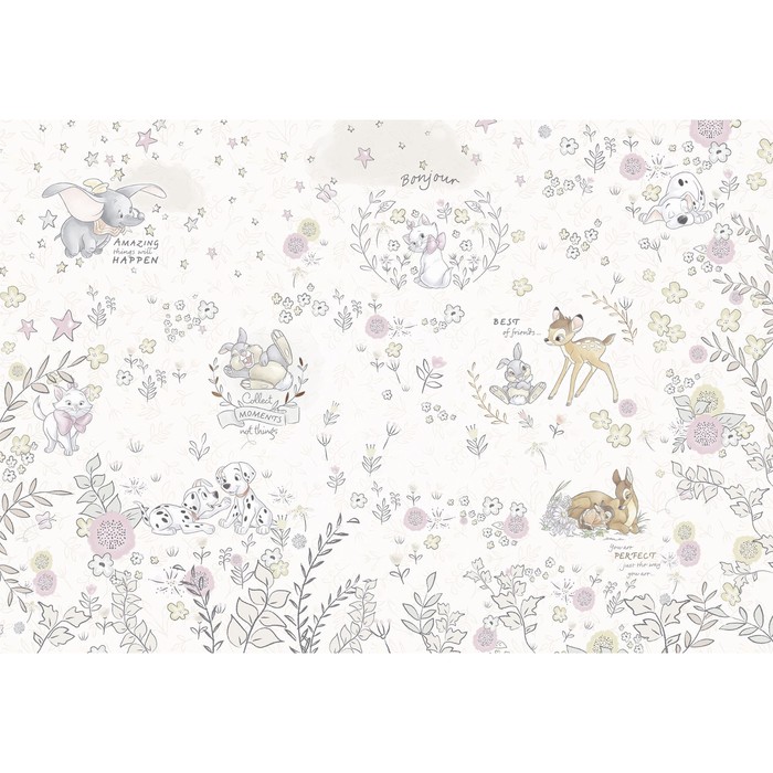 Фотообои Komar "Дисней. Лучшие друзья" 8-4023 (из 8-х листов) 3,68 х 2,54 м