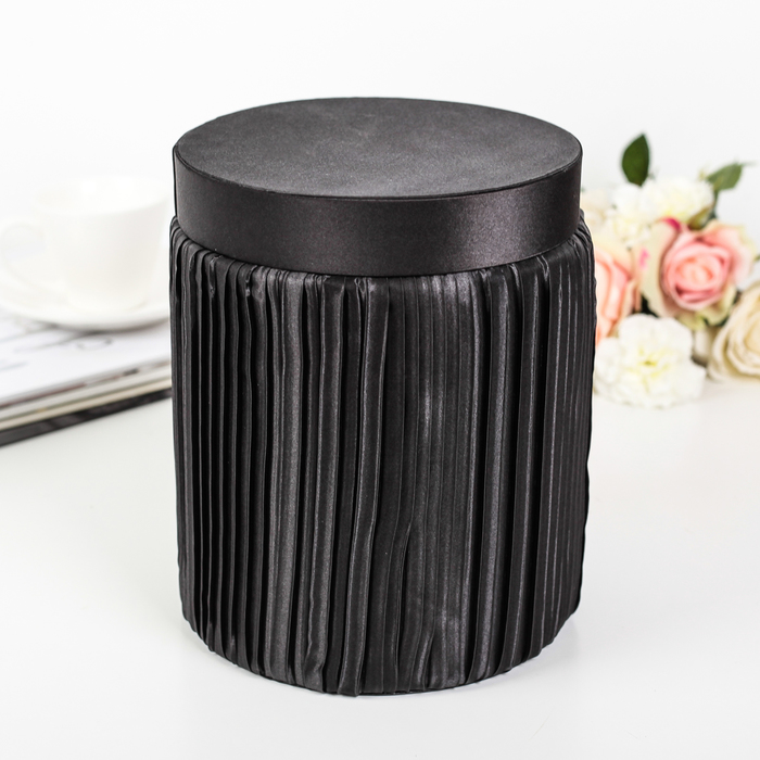 Коробка подарочная, чёрный, 17 х 17 х 21,5 см