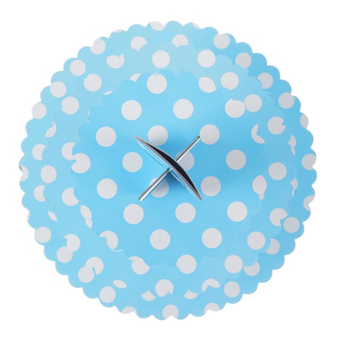 Подставка для пирожных трёхъярусная "Ласка", голубой цвет