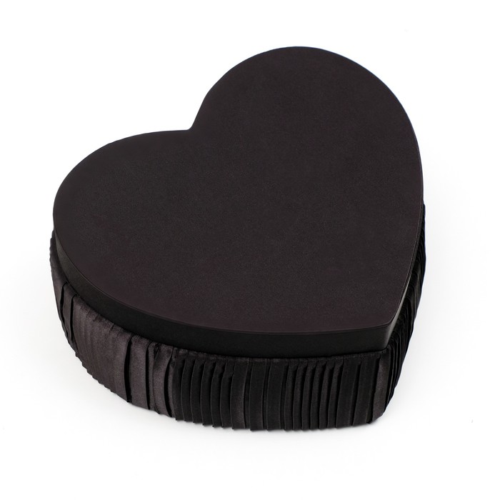 Коробка подарочная, чёрный, 25,5 х 23 х 12 см