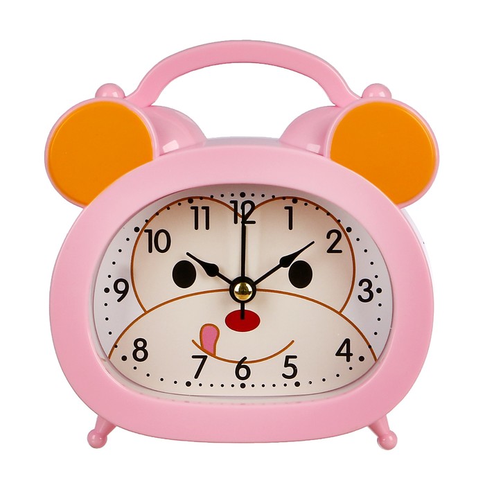 Ретро-будильник "Обезьянка", овал, на циферблате мордочка, микс цветов, 12,5*10,5 см