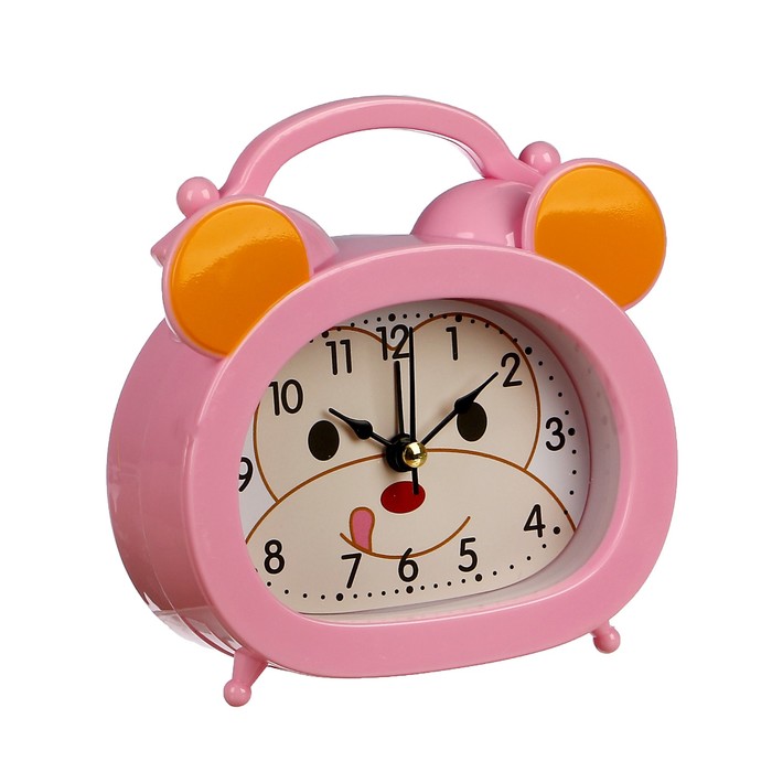 Ретро-будильник "Обезьянка", овал, на циферблате мордочка, микс цветов, 12,5*10,5 см