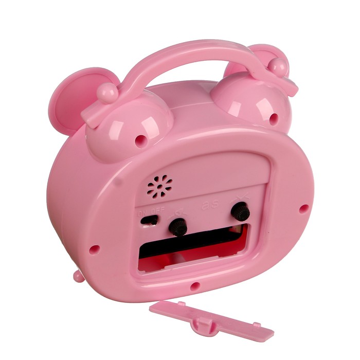 Ретро-будильник "Обезьянка", овал, на циферблате мордочка, микс цветов, 12,5*10,5 см