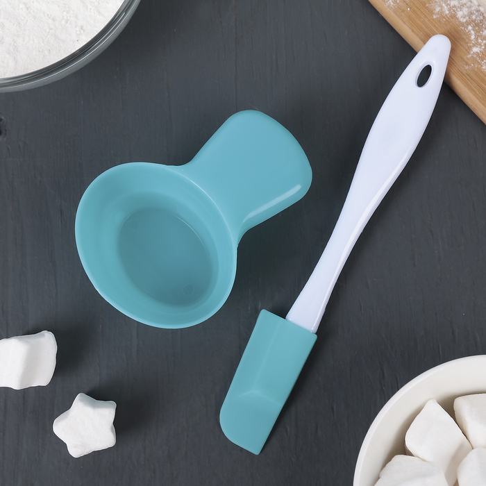 Набор кондитерский 2 шт: лопатка 18х2,5х1 см, миска