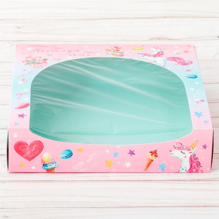 Коробка для сладостей «Все дома», 20 х 20 х 5 см