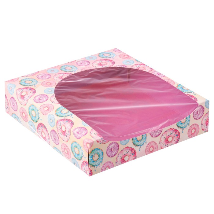 Коробка для сладостей «Тебе на радость», 20 х 20 х 5 см