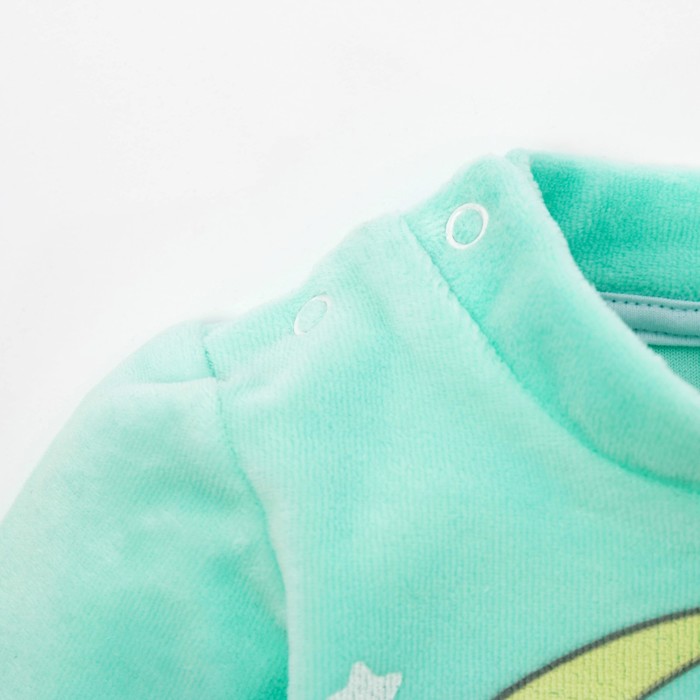 Костюм: джемпер и брюки Крошка Я "Пони" велюр, рост 62-68см (3-6мес)