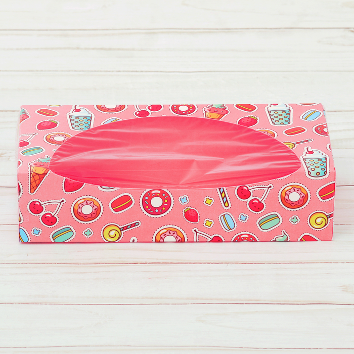 Коробки под пирожные «Сладость на радость», 10 х 20 х 5 см