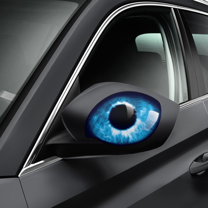 Набор наклеек на авто "Волк", 2 шт.