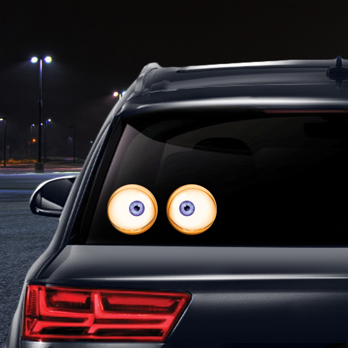 Набор наклеек на авто "Мультяшный глаз", 2 шт.