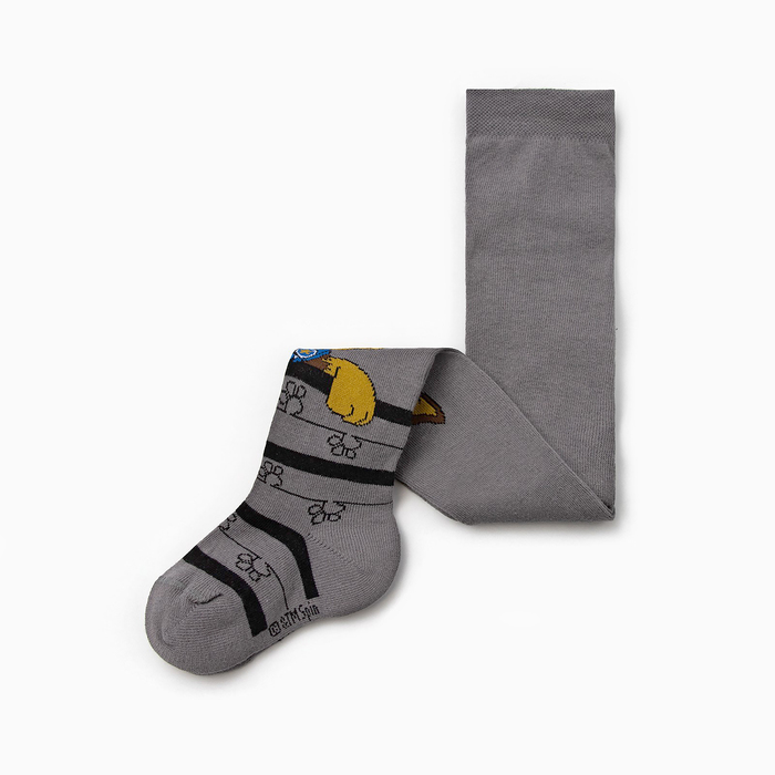 Колготки детские  "Гончик" PAW PATROL, серый, рост 86-92 см, 1,5-2 года, 80% хл.,17% п/а, 3% эл   32