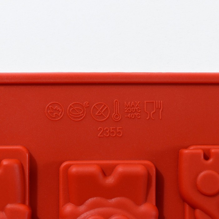 Форма для льда и шоколада "Животные", 16 ячеек, цвет шоколадный