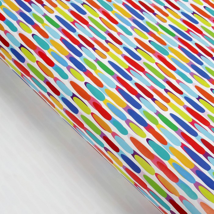 Бумага упаковочная "Дождик", 70 х 100 см