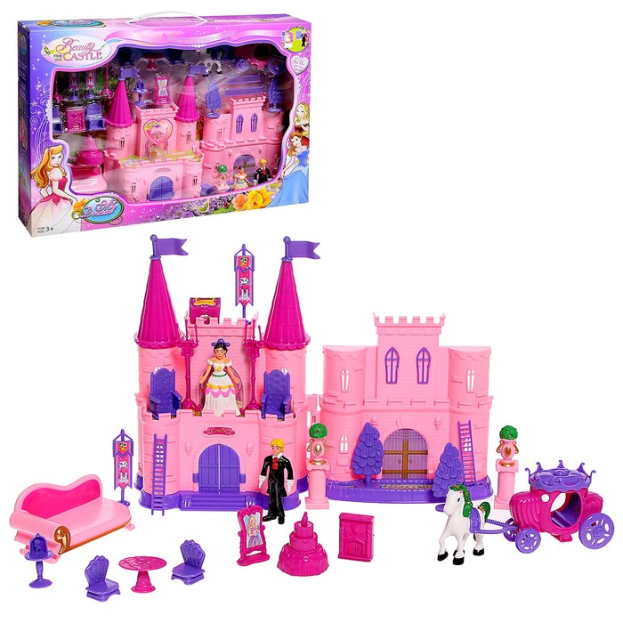 фото Замок для кукол «кукольный замок» с аксессуарами, световые и звуковые эффекты