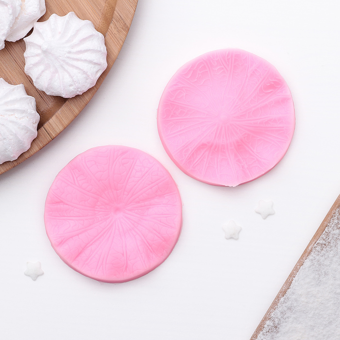 Молд, 2 части, 6,6х1,5 см "Петуния", цвет розовый