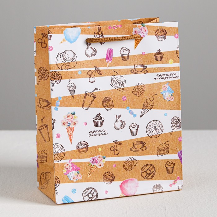 Пакет ламинированный вертикальный «Хорошего настроения», S 15 × 12 × 5,5 см