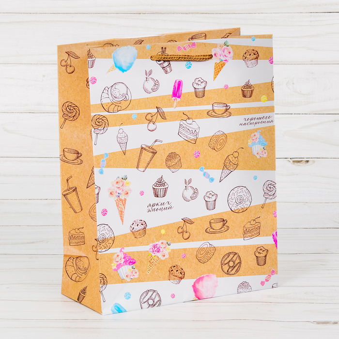 Пакет ламинированный вертикальный «Хорошего настроения», ML 23 × 27 × 11,5 см