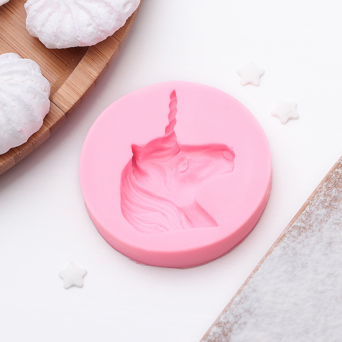 Молд 6,3х1,4 см "Едонорог", цвет розовый