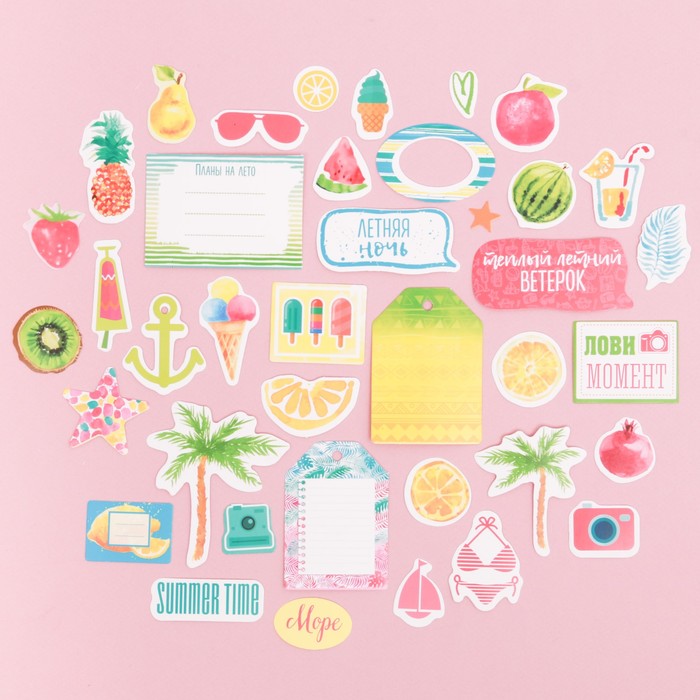 Набор декоративных элементов «Летняя ночь»,10 х 14 см