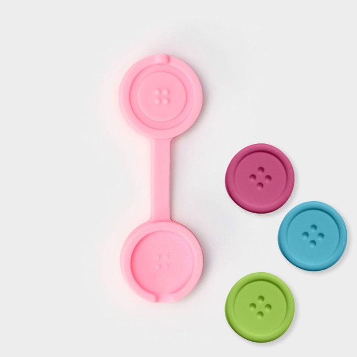 Молд 9,5х2,9х0,9 см "Пуговка", цвет розовый