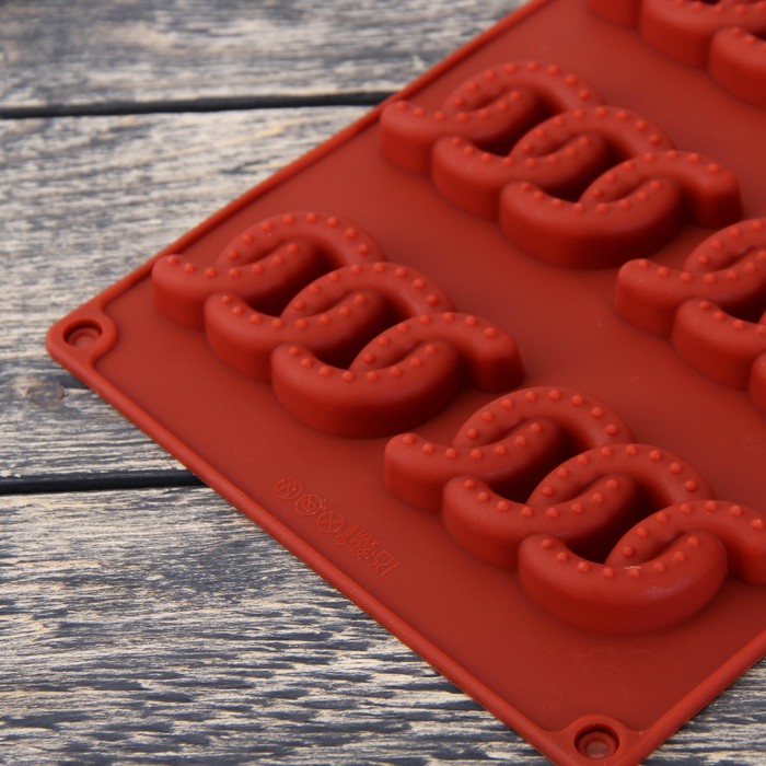 Форма для выпечки "Цепочка", 12 ячеек, цвет МИКС