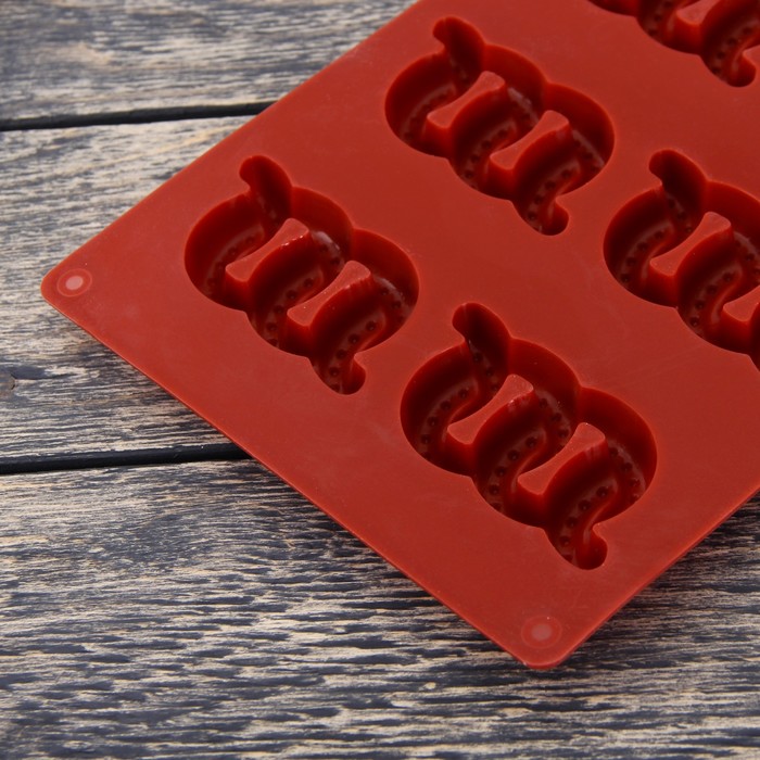 Форма для выпечки "Цепочка", 12 ячеек, цвет МИКС