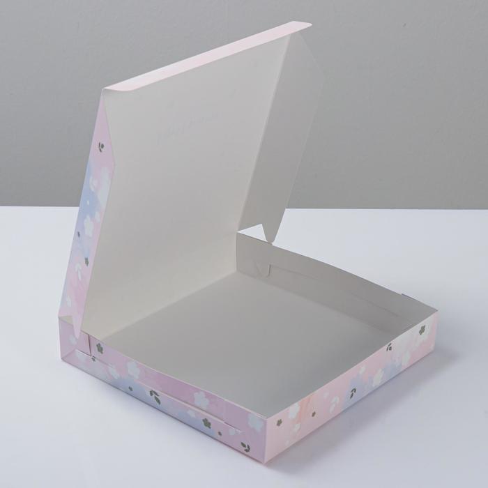 Упаковка для кондитерских изделий «Прекрасного настроения», 25 х 25 х 4,5 см