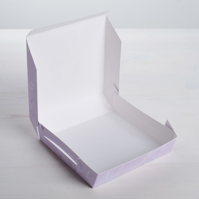 Коробки под пирожные «От всей души», 14 х 14 х 3,5 см