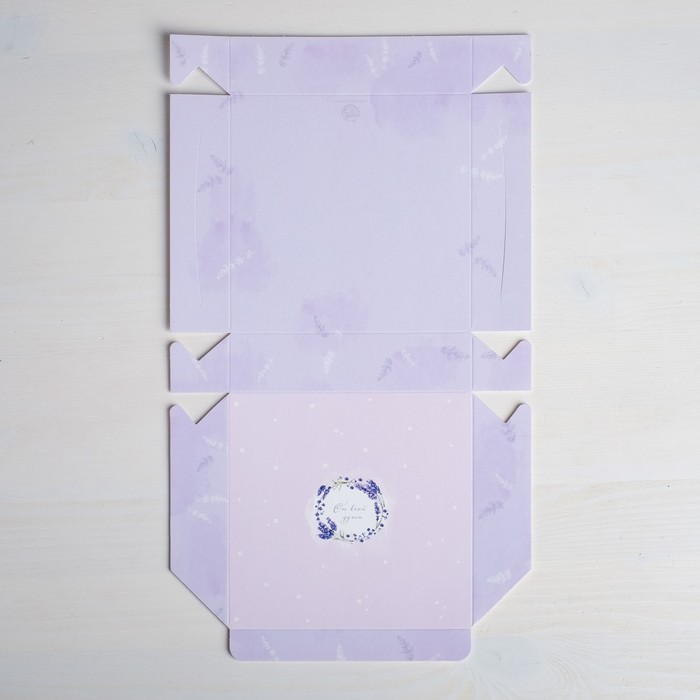 Коробки под пирожные «От всей души», 14 х 14 х 3,5 см