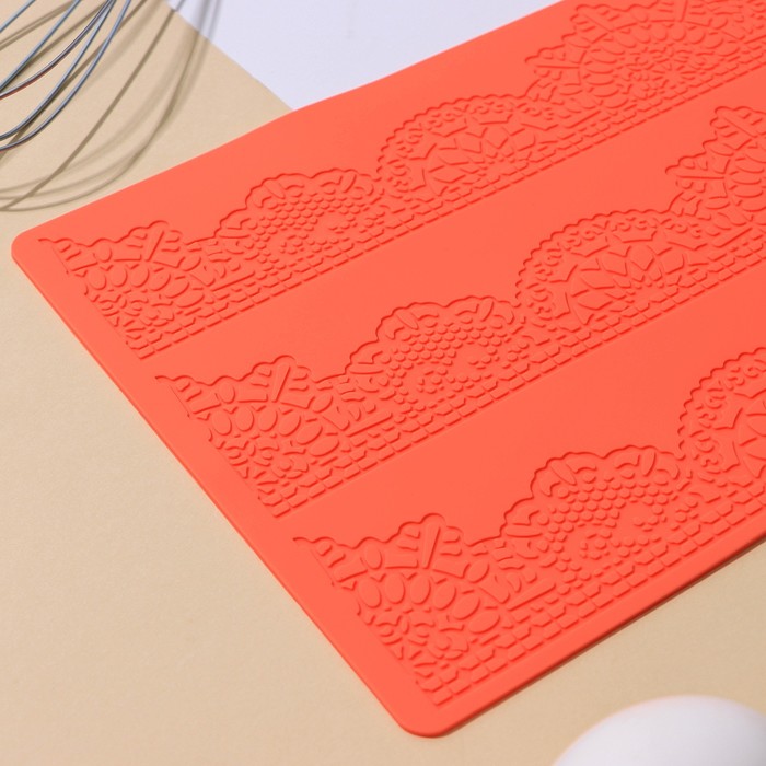 Коврик для айсинга "Волшебство", 3 полосы, цвет фиолетовый