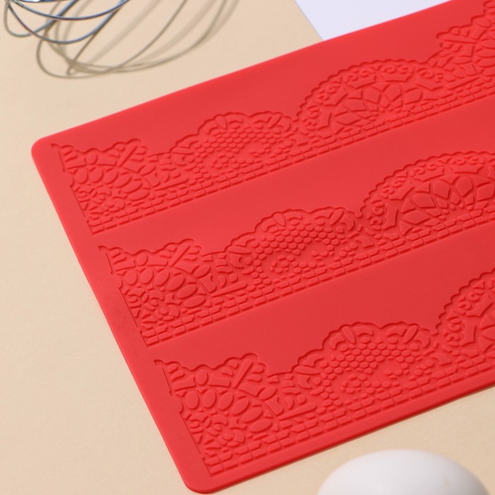 Коврик для айсинга "Волшебство", 3 полосы, цвет фиолетовый