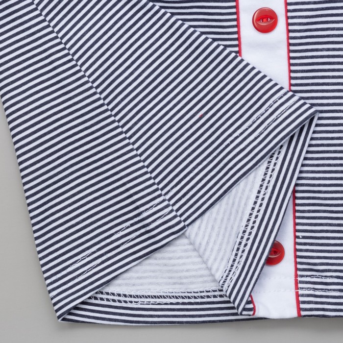 Пижама женская (майка, шорты) Божья коровка цвет т-синяя полоса, р-р 50