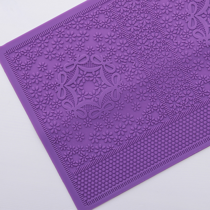 Коврик для айсинга "Поле ромашек", цвет фиолетовый