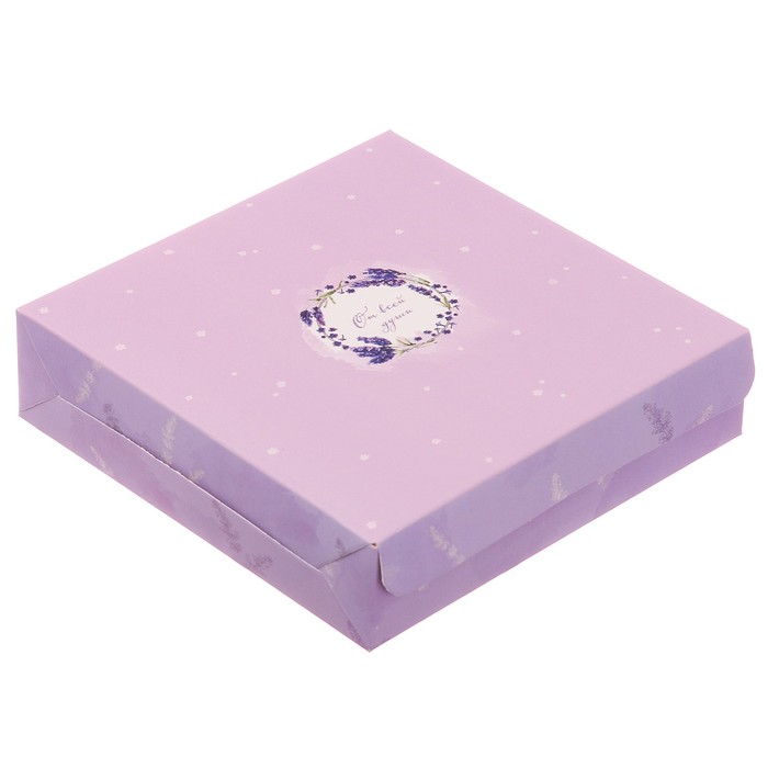 Упаковка для кондитерских изделий «От всей души», 25 х 25 х 4,5 см