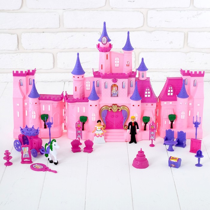 Кукольный замок с фигурками и аксессуарами, свет, звук цена и фото