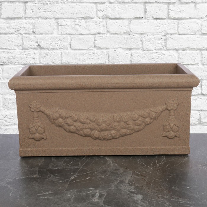 Ваза декоративная "Римская", цвет песчаный гранит