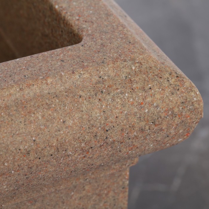 Ваза декоративная "Римская", цвет песчаный гранит