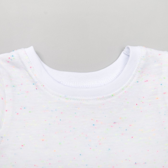 Комплект для девочки, рост 68 см, цвет голубой с белым КП173 _М