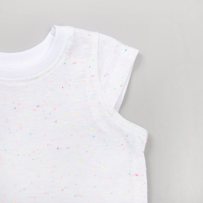 Комплект для девочки, рост 68 см, цвет голубой с белым КП173 _М